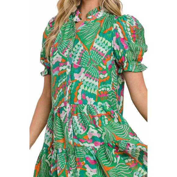 NEW PRETTY FOLLIES buy me flowers dress in green - Picture 4 of 4